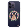 Floral Rabbit Magsafe 兼容皮革保護殼