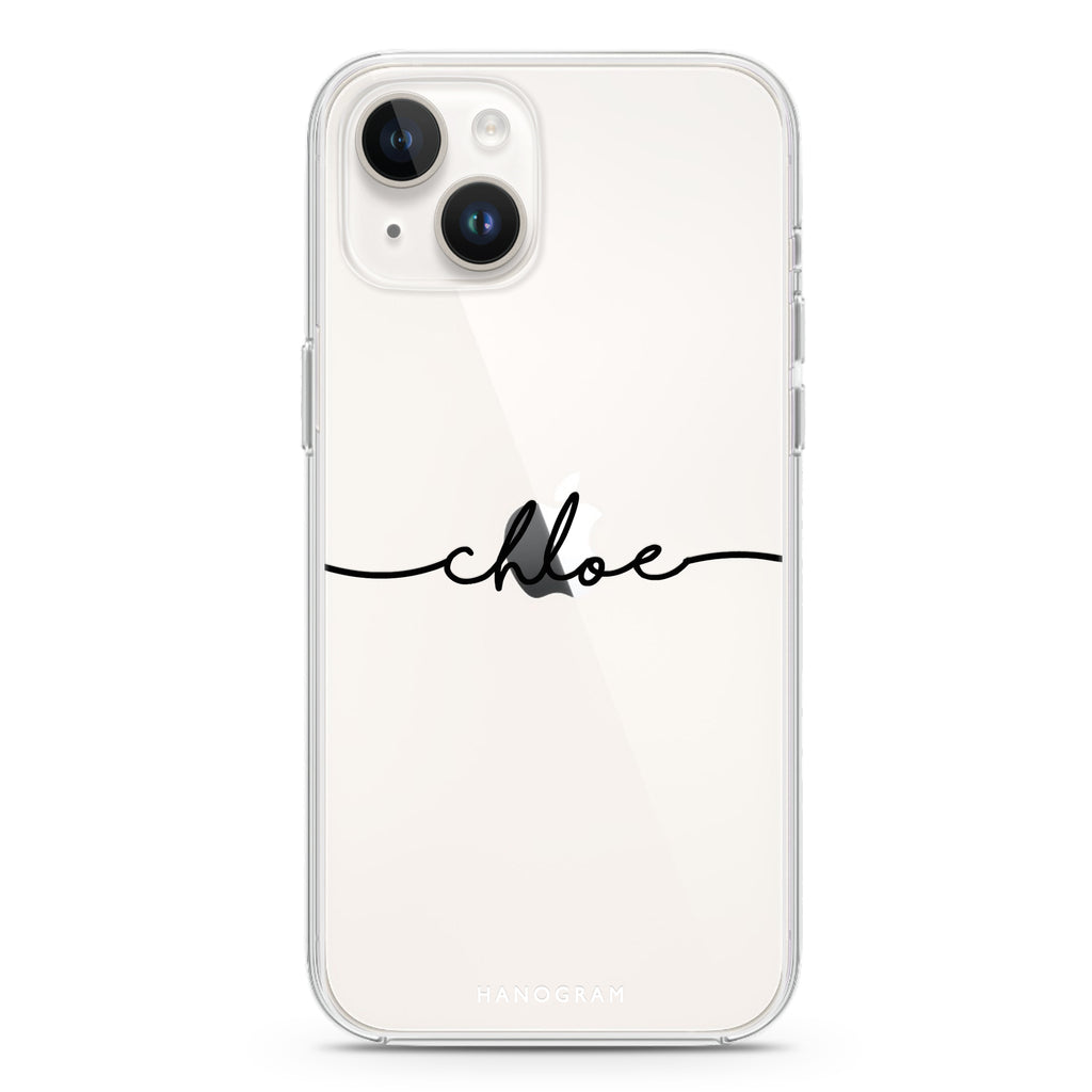 Handwritten iPhone 14 plus 水晶透明保護殼