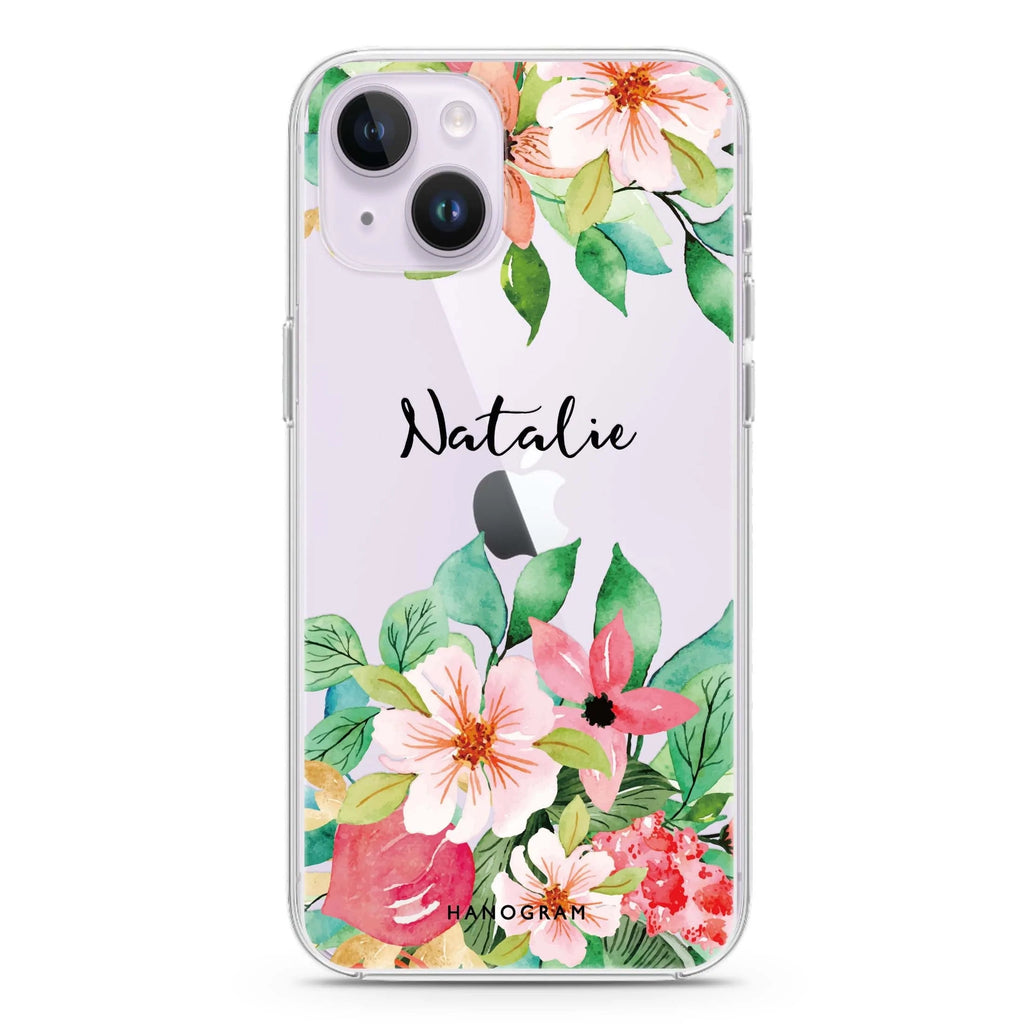 Floral Life iPhone 14 plus 水晶透明保護殼