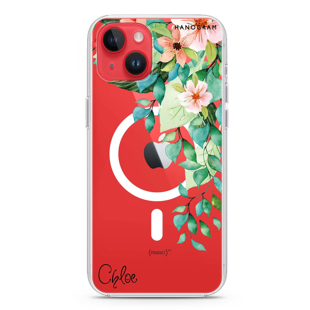 Secret Flower iPhone 14 Plus Magsafe 兼容水晶透明保護殼
