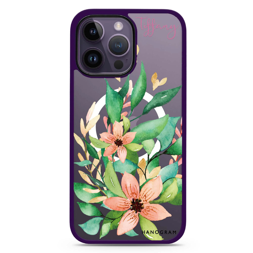 Floral Bloom Magsafe 兼容防衝擊保護殼