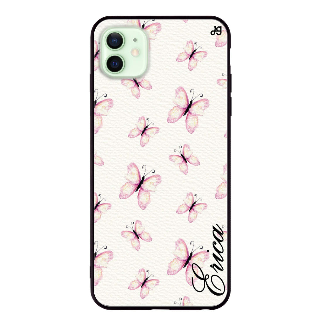 Vintage Butterfly iPhone 12 mini 超薄強化玻璃殻
