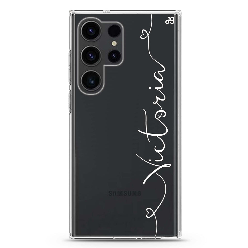Loving Heart I Samsung Galaxy Ultra 可加名字透明保護殼，適用 S26/S25/S24/S23 Ultra，圖1