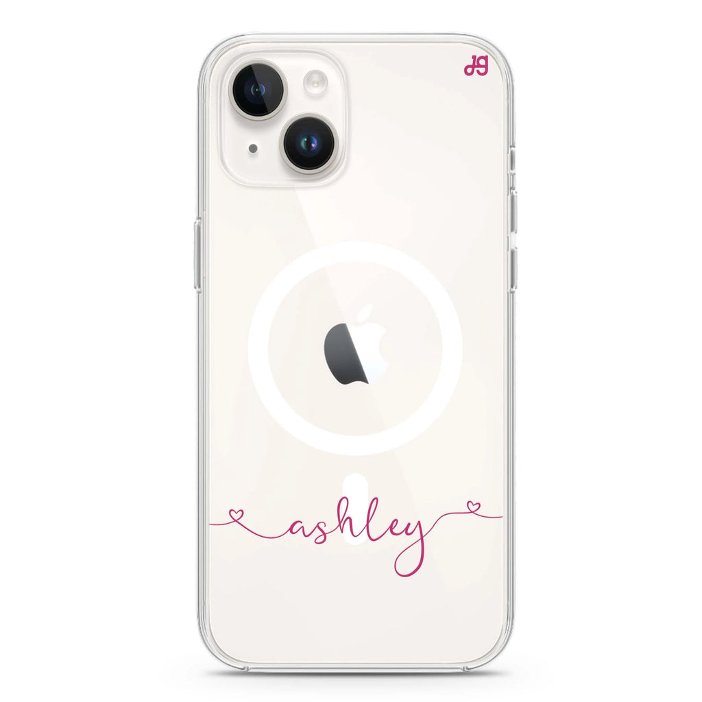 Loving Heart II iPhone 14 Plus Magsafe 兼容水晶透明保護殼
