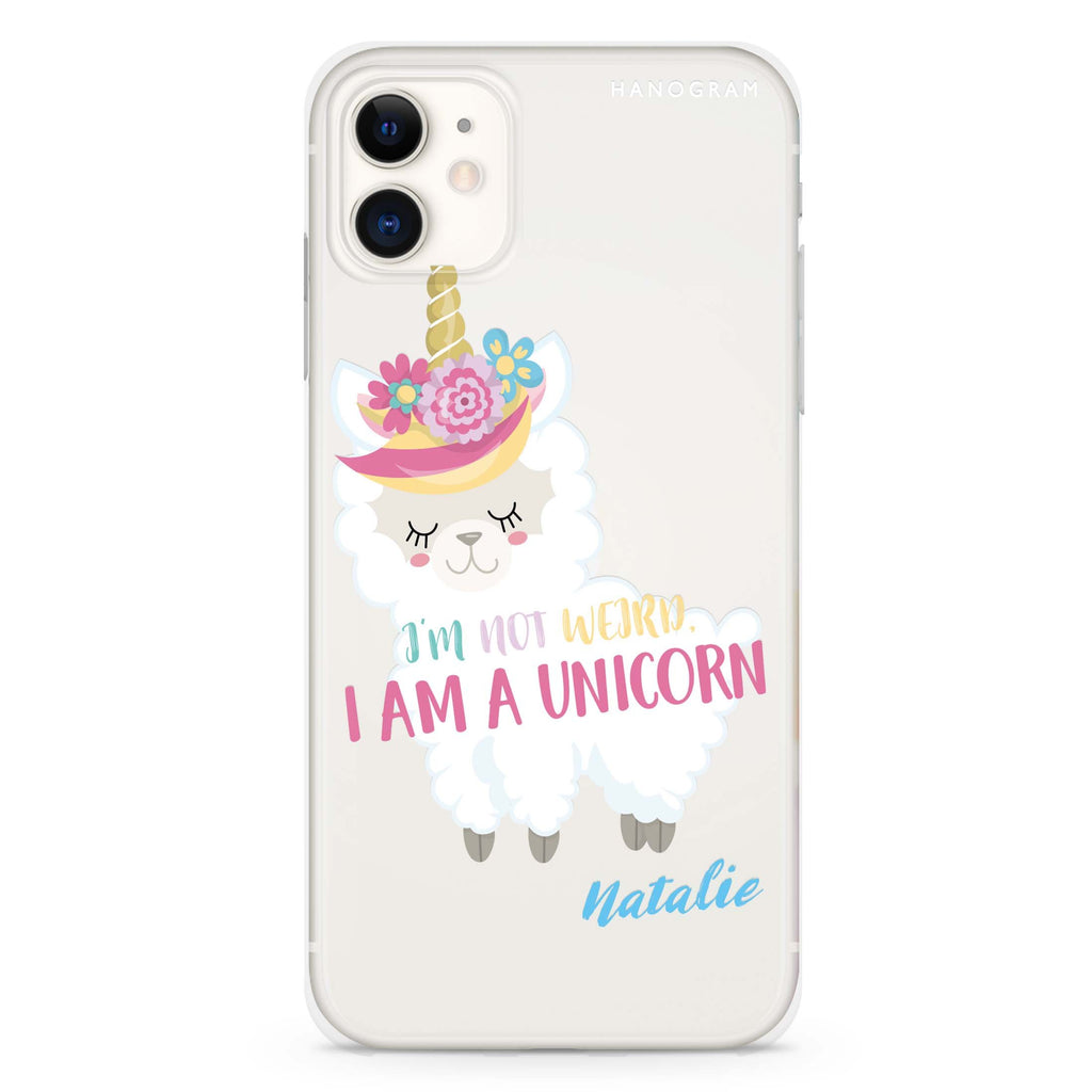 I am a llamacorn iPhone 11 水晶透明保護殼
