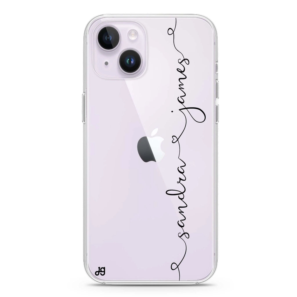 Love with Heart iPhone 14 plus 水晶透明保護殼