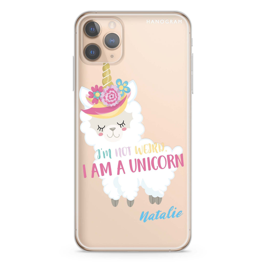 I am a llamacorn iPhone 11 Pro Max 水晶透明保護殼