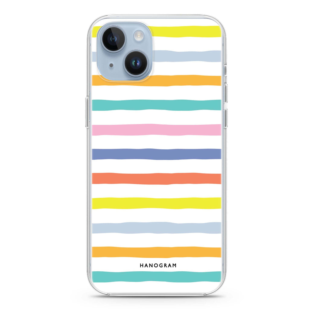 Colourful Line iPhone 14 plus 水晶透明保護殼