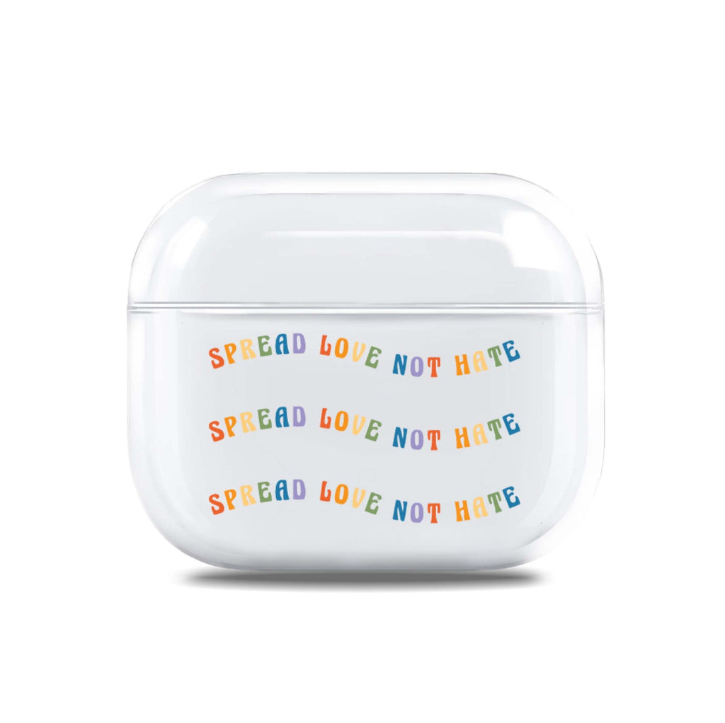 Spread Love not Hate AirPods 透明保護殻