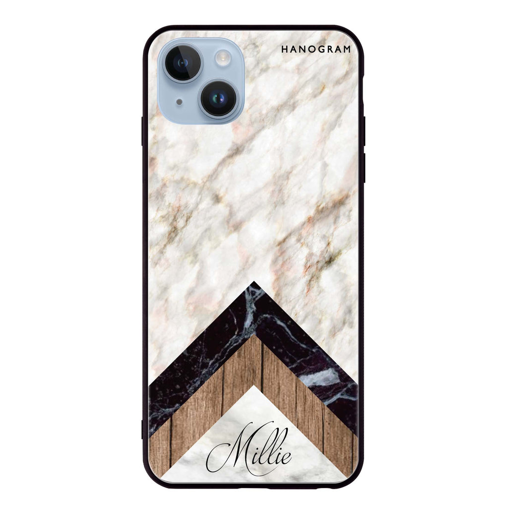 Marble & Wood iPhone 13 Mini 超薄強化玻璃殻