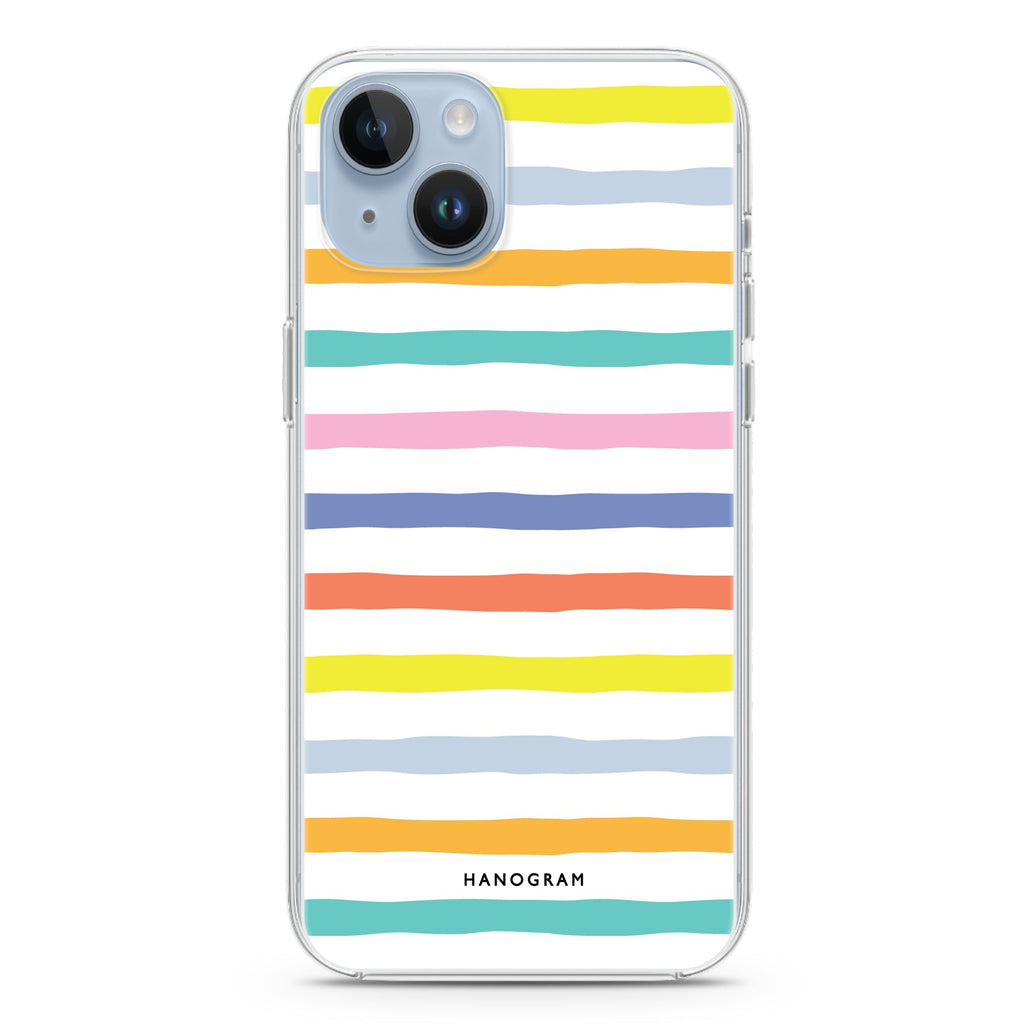 Colourful Line iPhone 14 Magsafe 兼容水晶透明保護殼