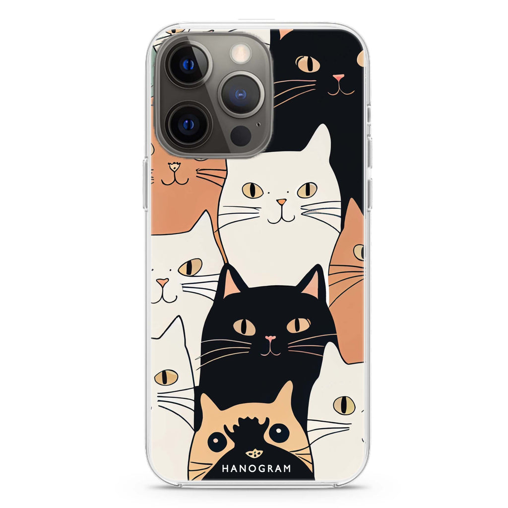 Look Cats iPhone 14 Magsafe 兼容水晶透明保護殼