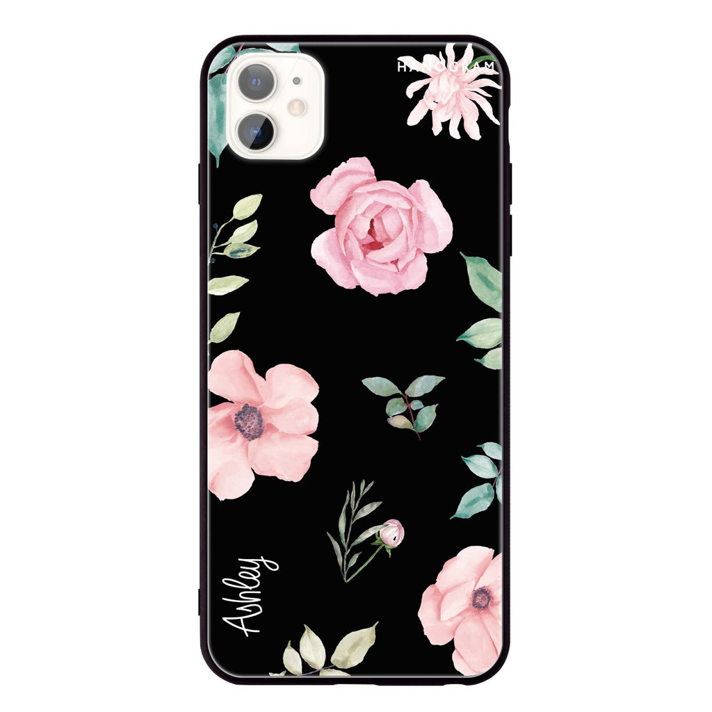 Rose Flower iPhone 11 超薄強化玻璃殻