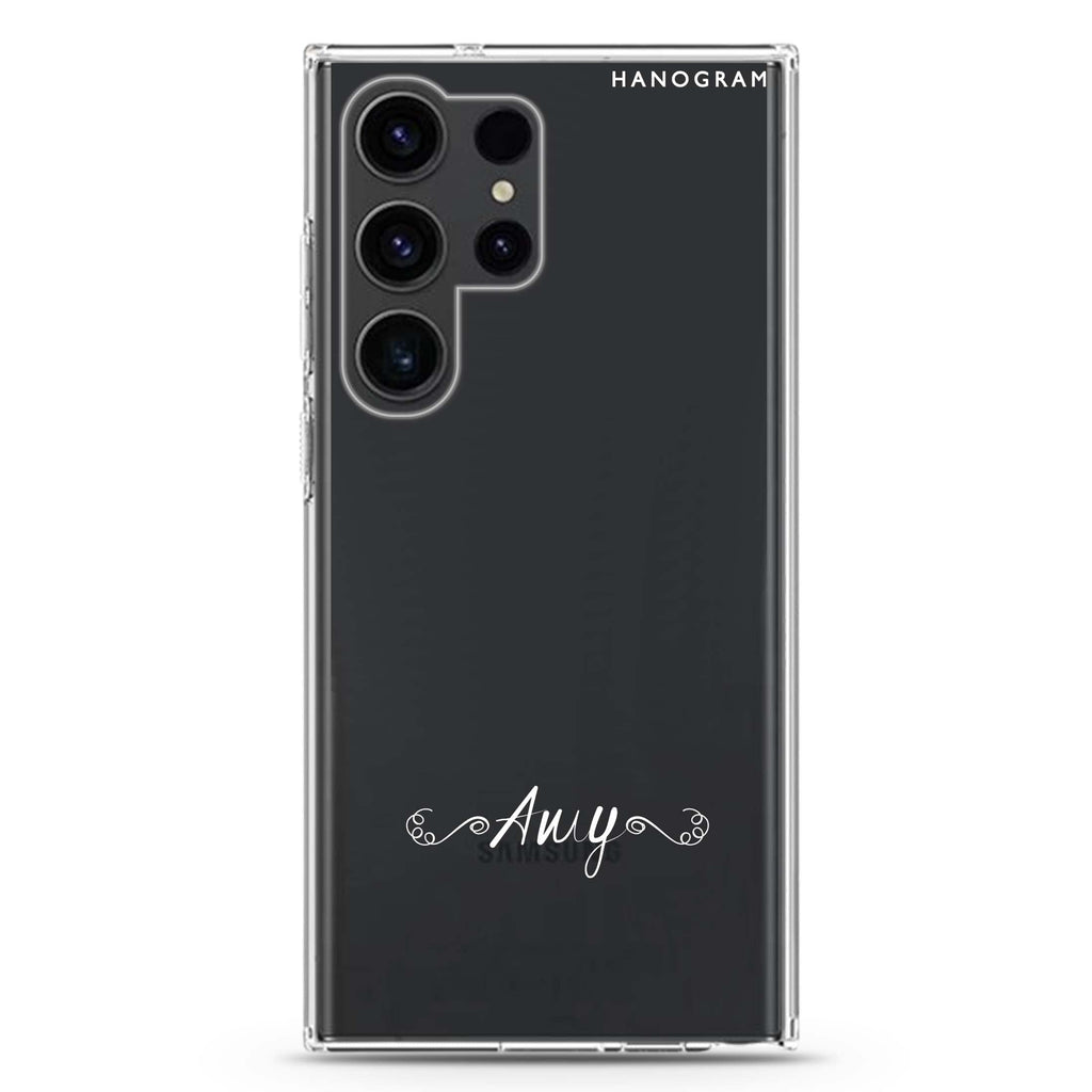 Motto Samsung Galaxy Ultra 可加名字透明保護殼，適用 S26/S25/S24/S23 Ultra，圖1