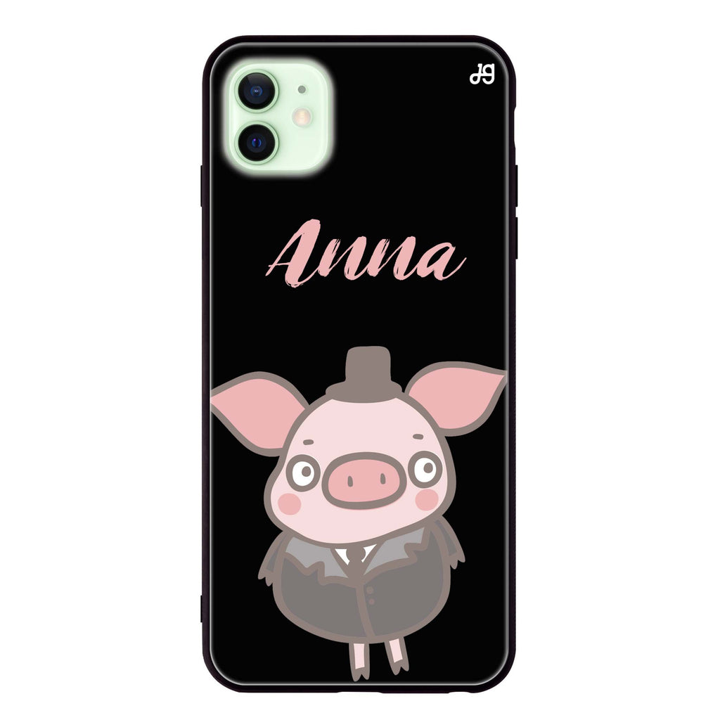 Funny Piggy iPhone 12 mini 超薄強化玻璃殻