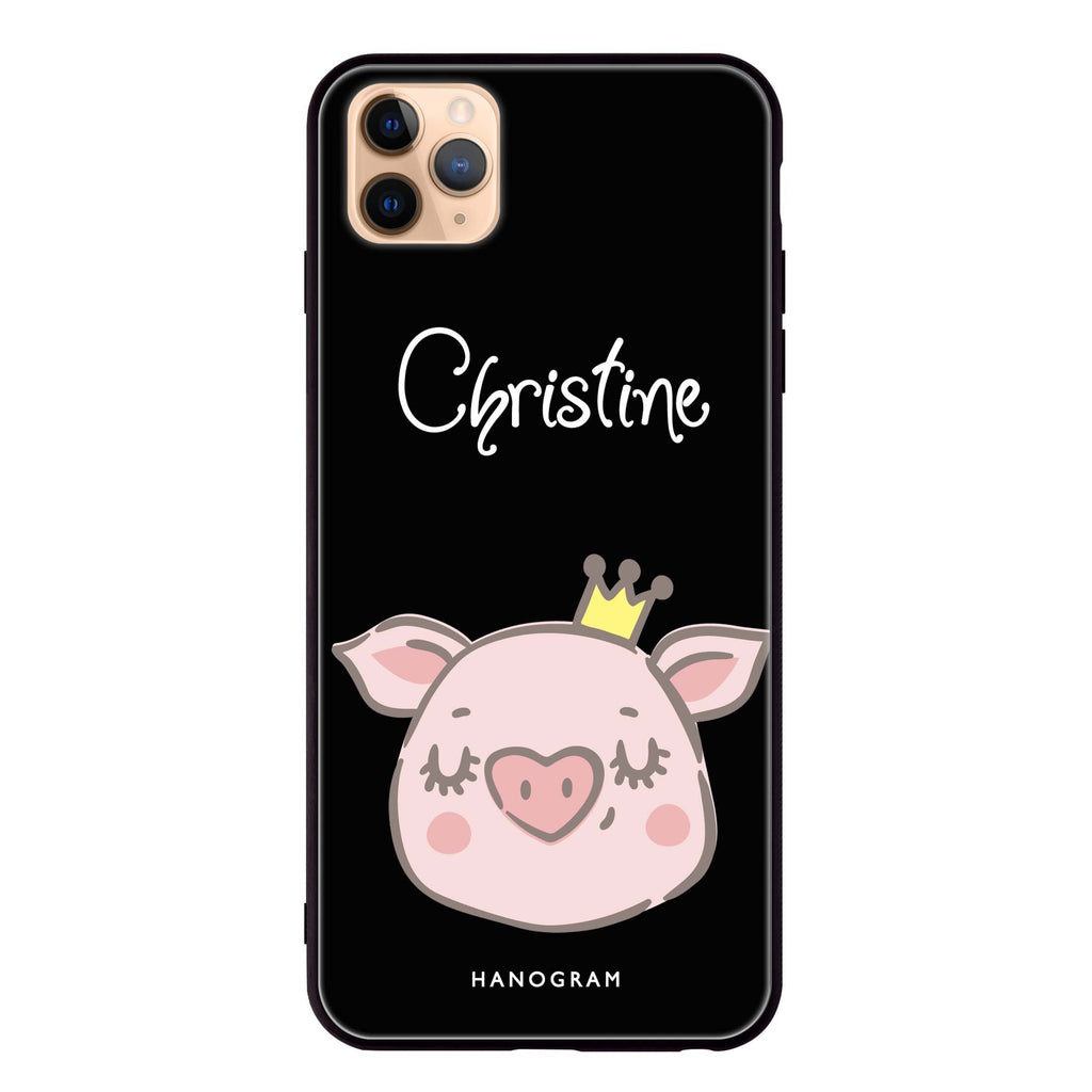 Piggy Queen iPhone 11 Pro 超薄強化玻璃殻