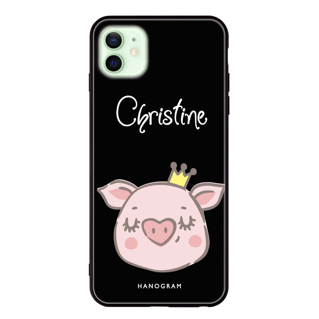 Piggy Queen iPhone 12 超薄強化玻璃殻