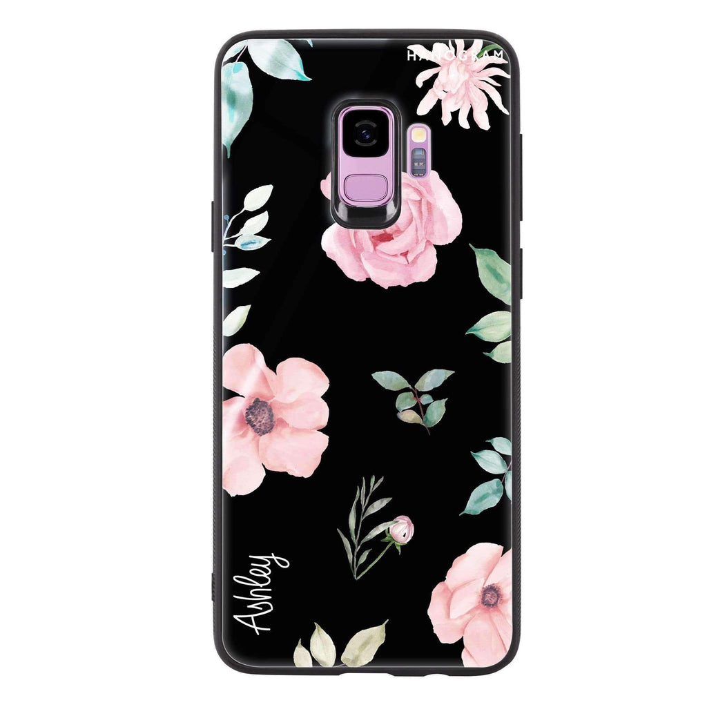 Rose Flower Samsung S9 超薄強化玻璃殻