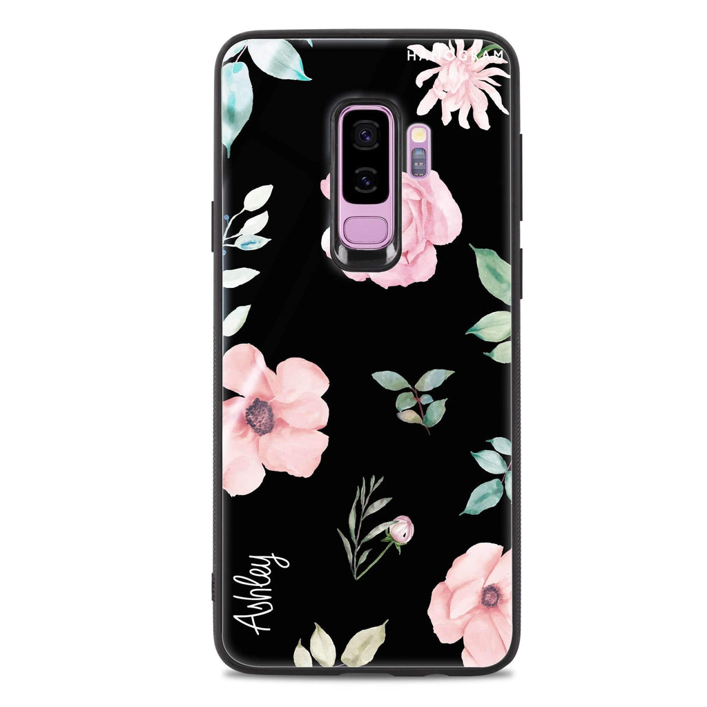 Rose Flower Samsung S9 Plus 超薄強化玻璃殻