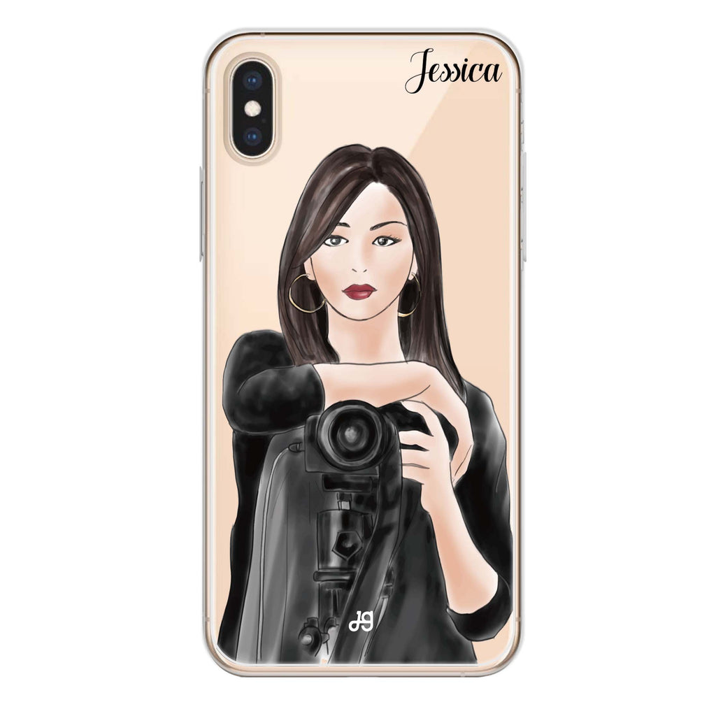 Camera girl III iPhone XS 水晶透明保護殼