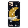 Cute Half Moon iPhone 11 Pro 超薄強化玻璃殻
