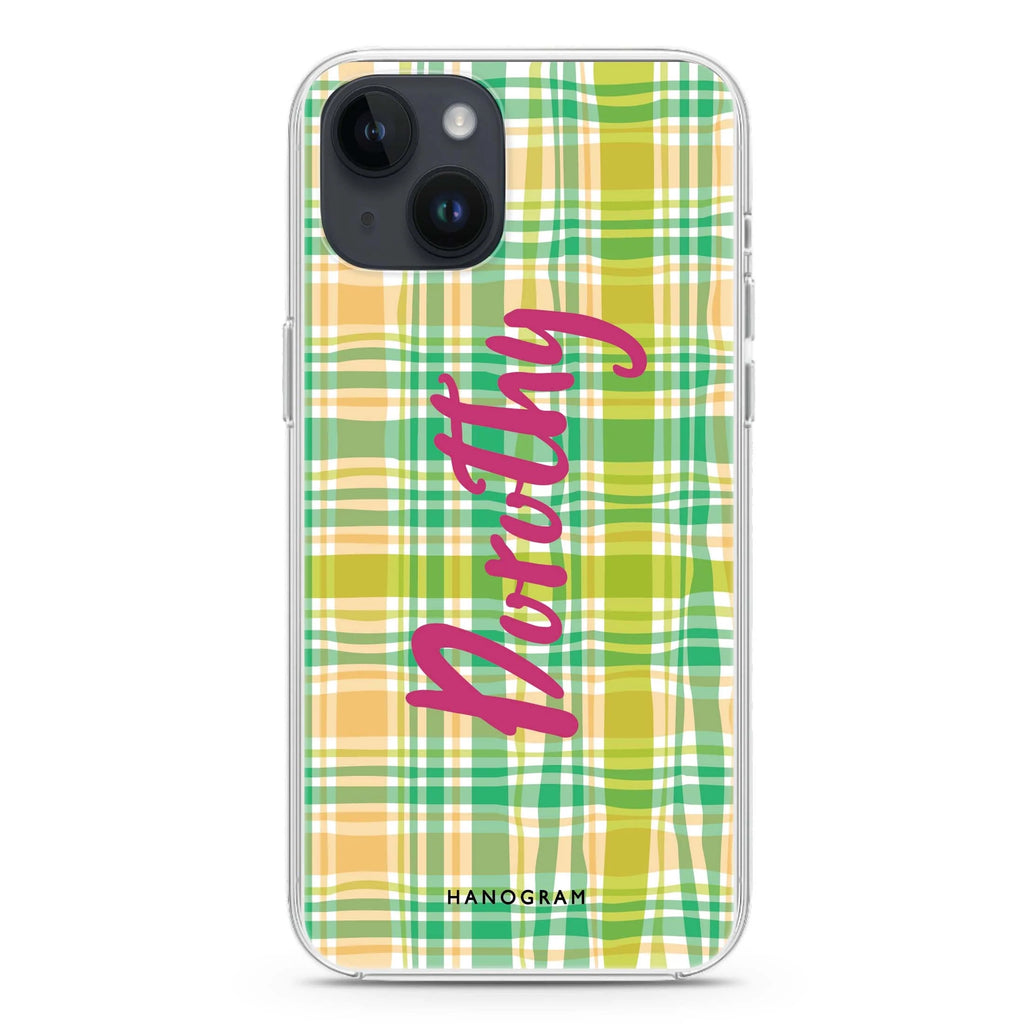 Plaid iPhone 14 plus 水晶透明保護殼