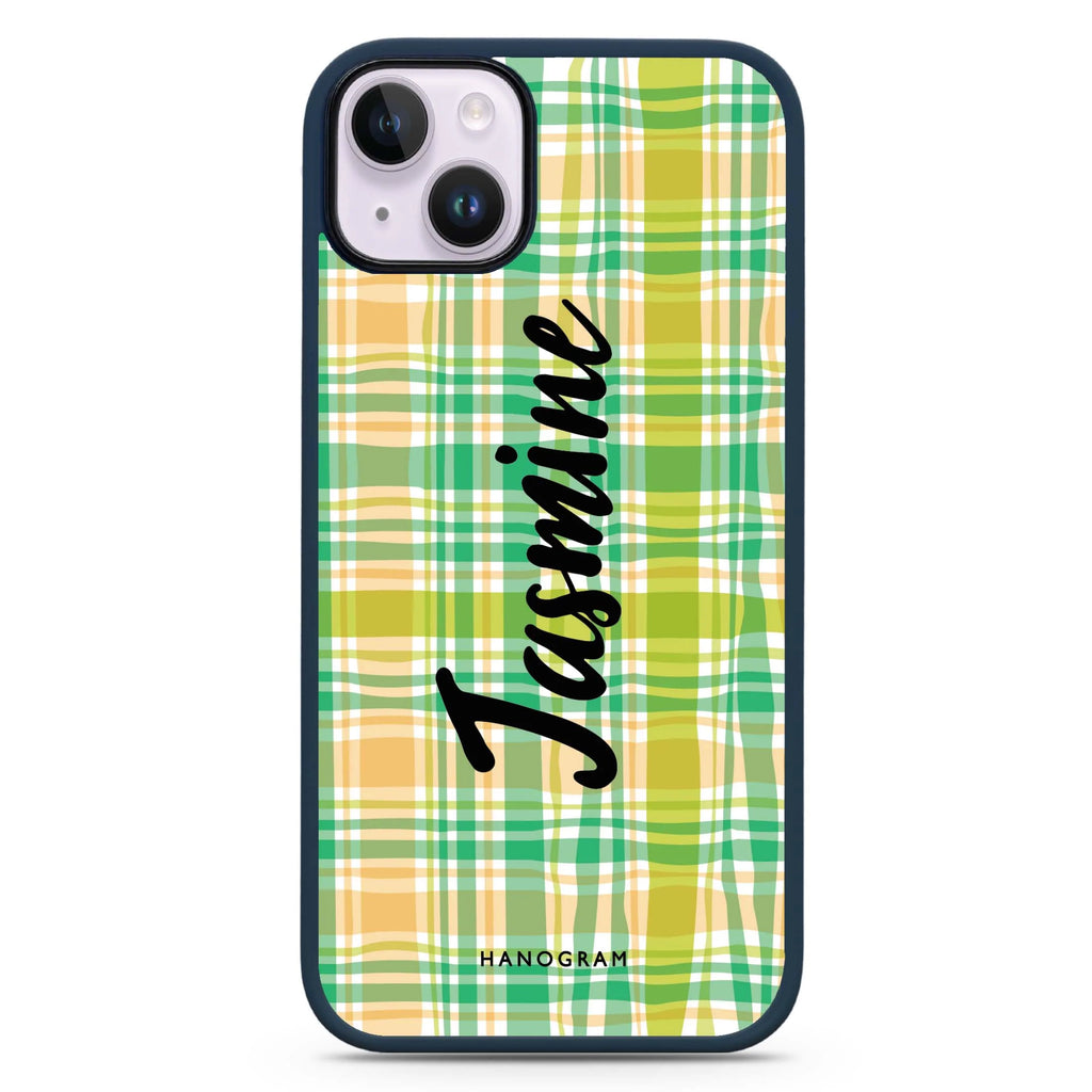 Plaid iPhone 14 Plus Magsafe 兼容防衝擊保護殼