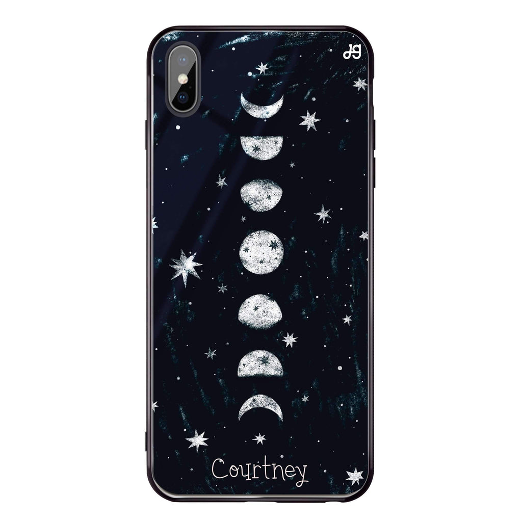 Phases of the moon iPhone X 超薄強化玻璃殻
