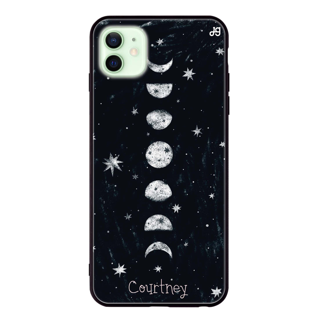 Phases of the moon iPhone 12 mini 超薄強化玻璃殻