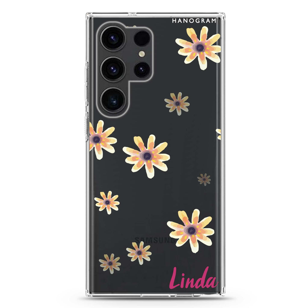 Faceflower Samsung Galaxy Ultra 可加名字透明保護殼，適用 S26/S25/S24/S23 Ultra，圖1