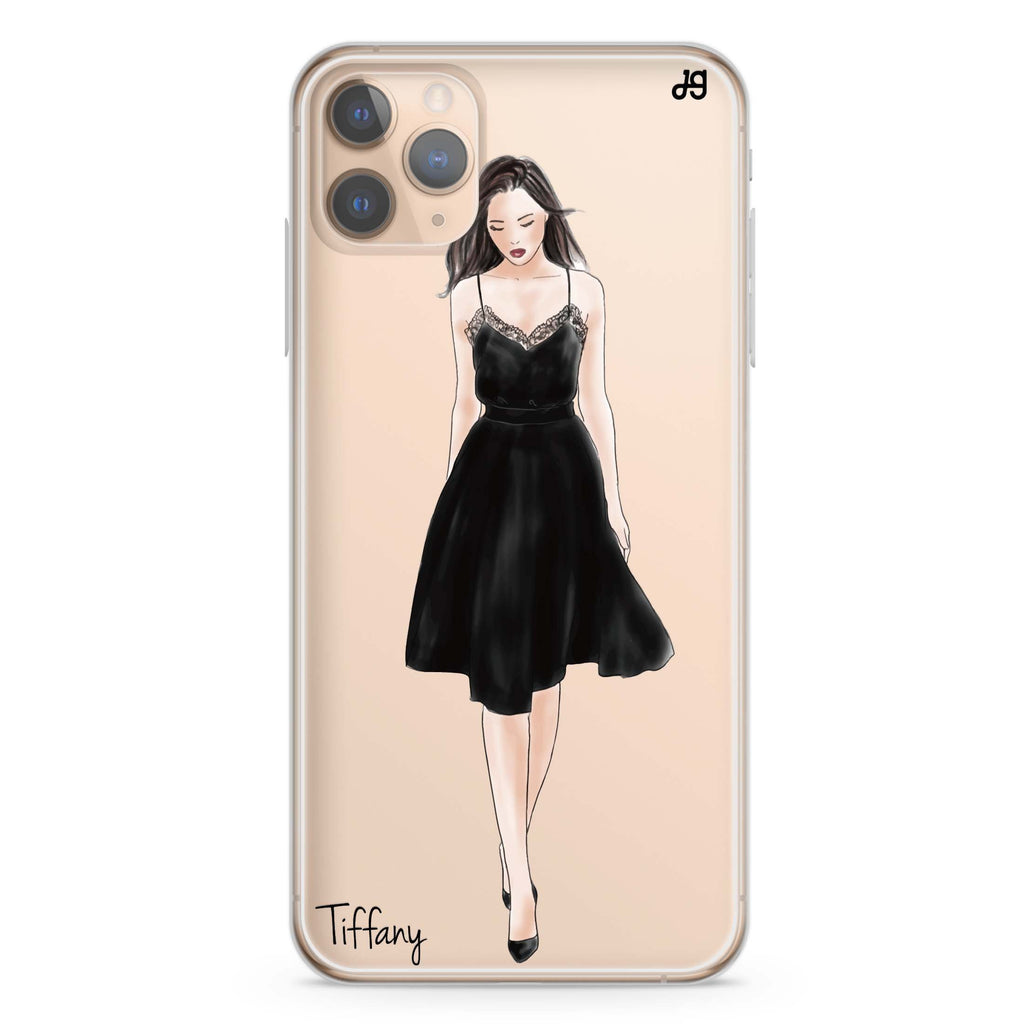 Black lace girl II iPhone 11 Pro Max 水晶透明保護殼