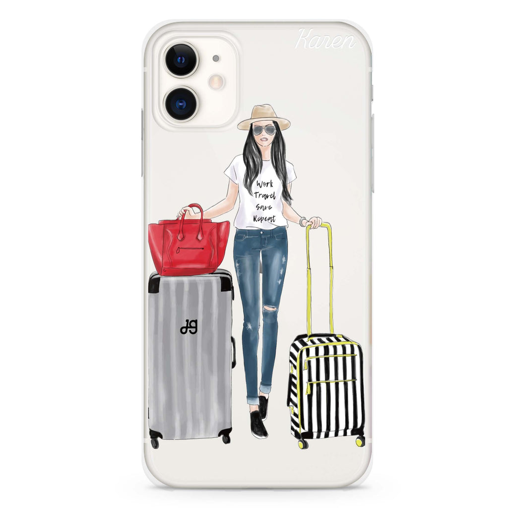 Travel girl I iPhone 11 水晶透明保護殼