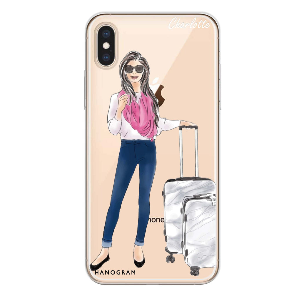 Travel girl II iPhone XS Max 水晶透明保護殼