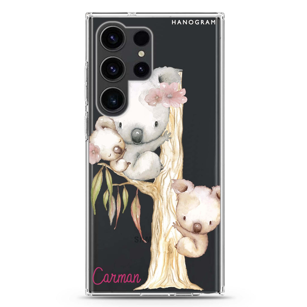 Koala Samsung Galaxy Ultra 可加名字透明保護殼，適用 S26/S25/S24/S23 Ultra，圖1