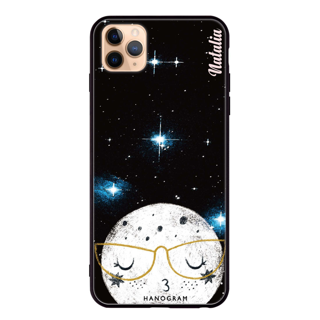 Glasses Moon iPhone 11 Pro 超薄強化玻璃殻