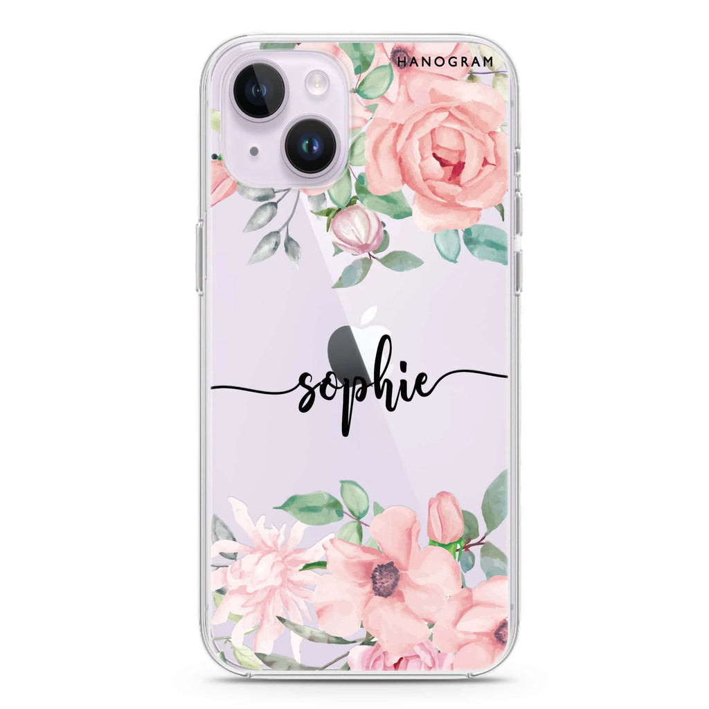 Forever Love Rose iPhone 14 plus 水晶透明保護殼