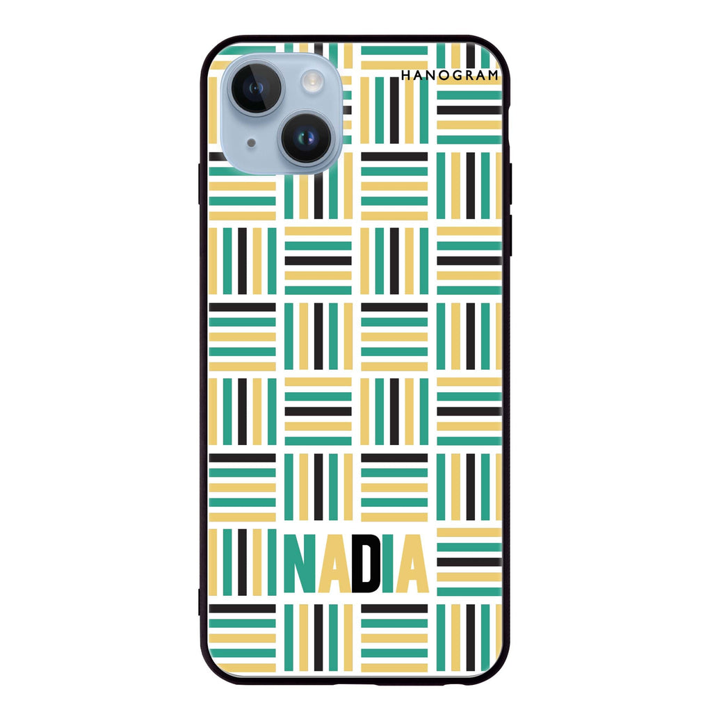 Stripes Camo iPhone 14 超薄強化玻璃殻