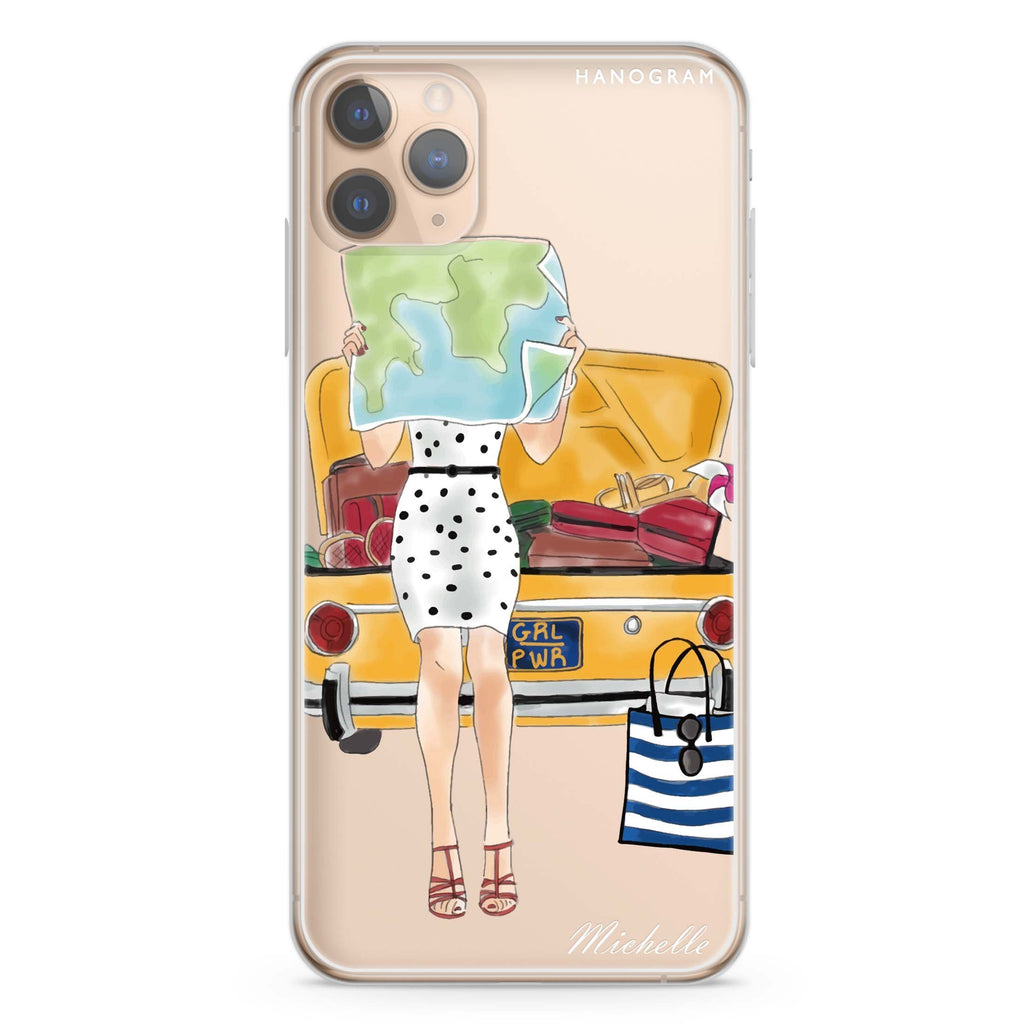 Travel girl III iPhone 11 Pro Max 水晶透明保護殼