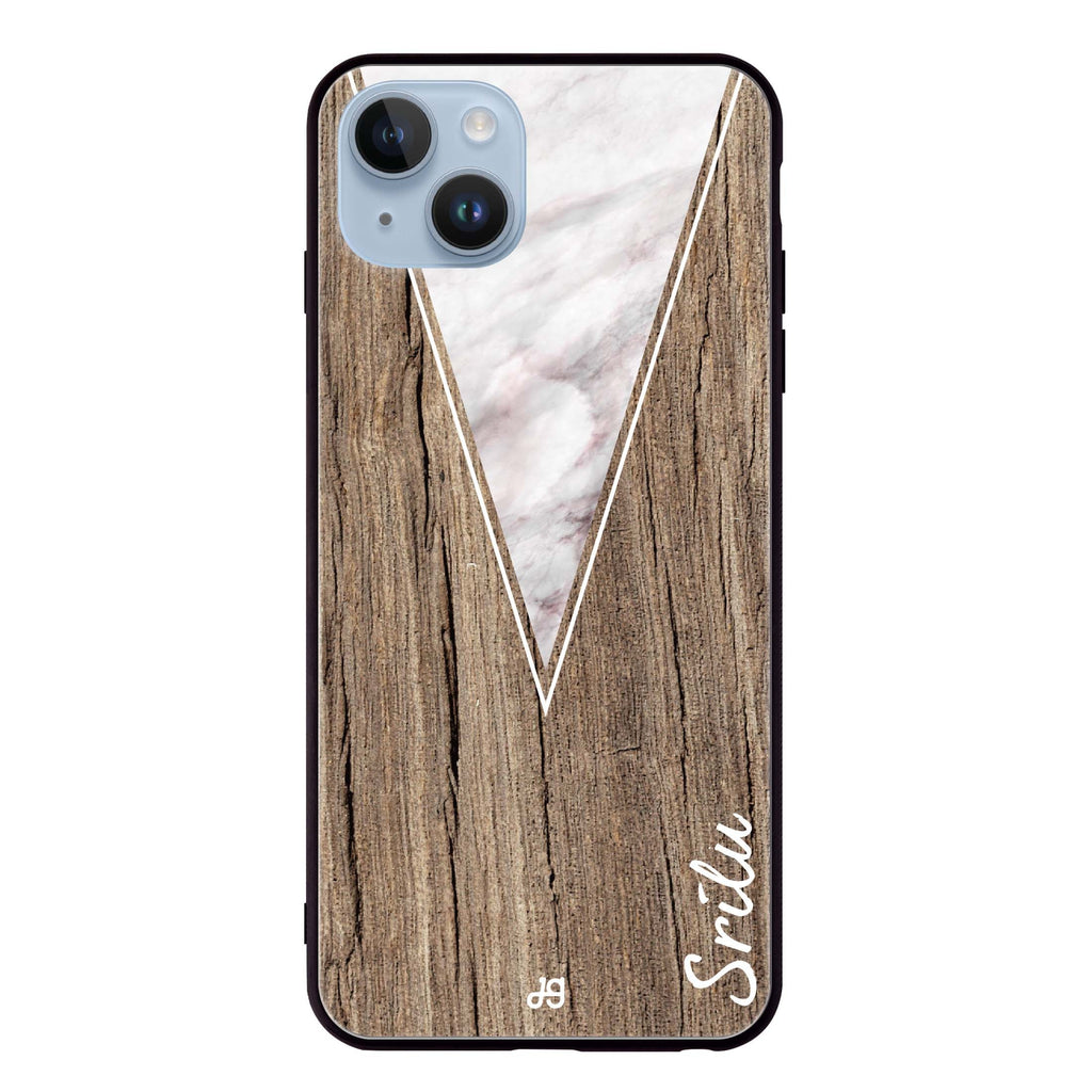 Marble & Wood II iPhone 13 超薄強化玻璃殻