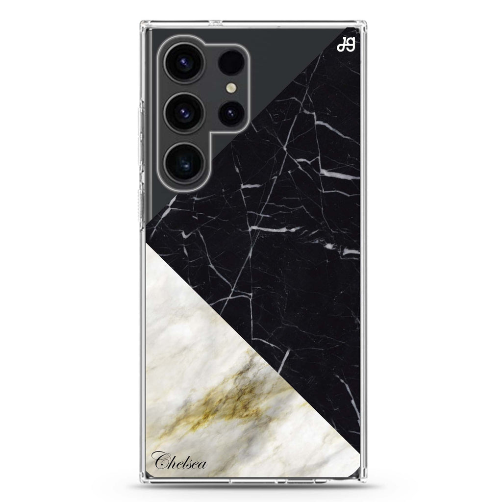 Marble Mix Samsung Galaxy Ultra 可加名字透明保護殼，適用 S26/S25/S24/S23 Ultra，圖1