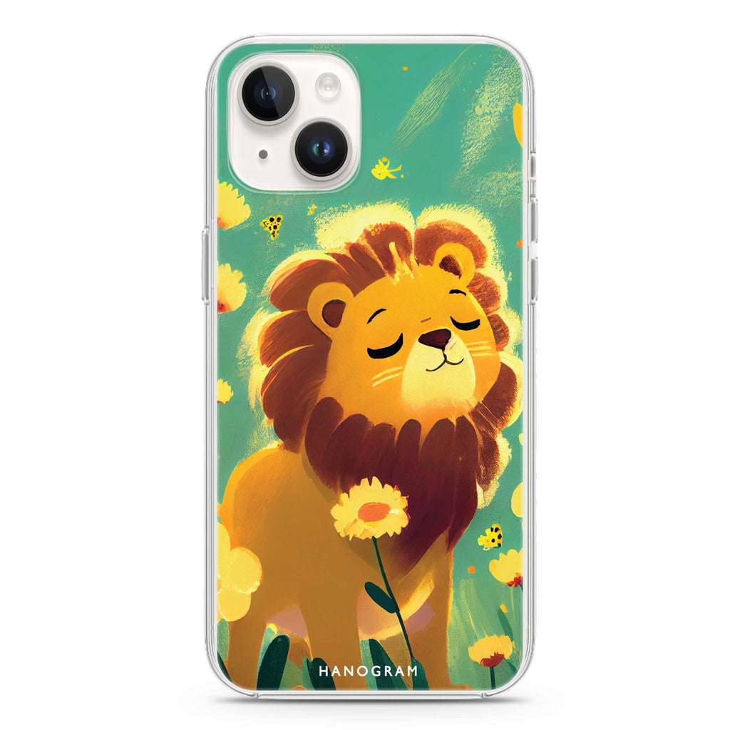 Lion in the garden iPhone 14 水晶透明保護殼