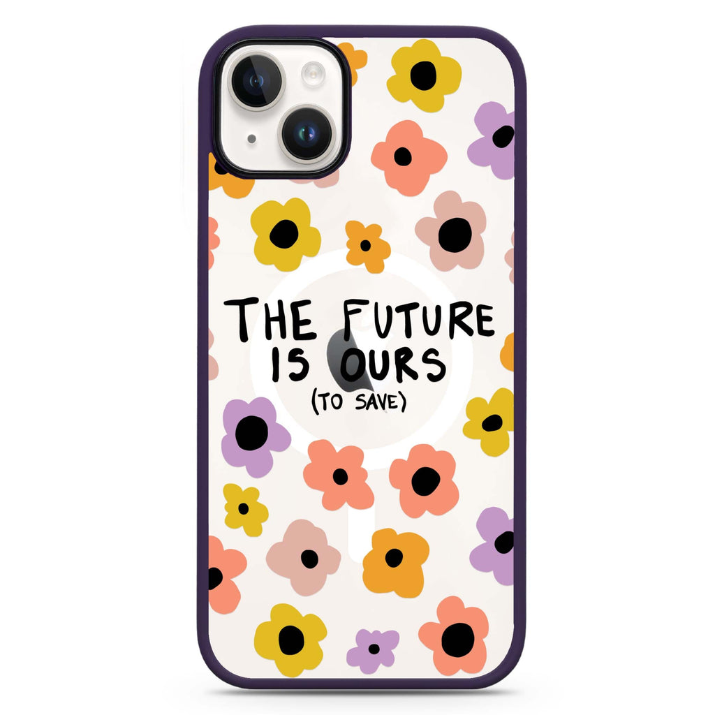 The future is OURS iPhone 14 Plus Magsafe 兼容防衝擊保護殼