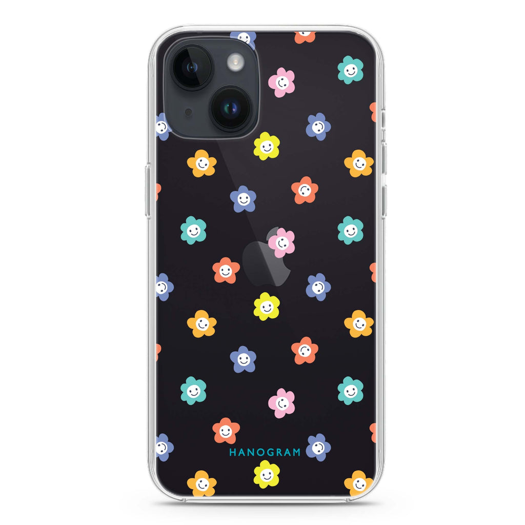 Little Smile Flowers iPhone 14 水晶透明保護殼