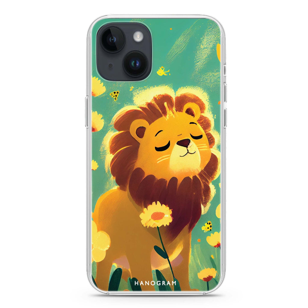 Lion in the garden iPhone 14 plus 水晶透明保護殼