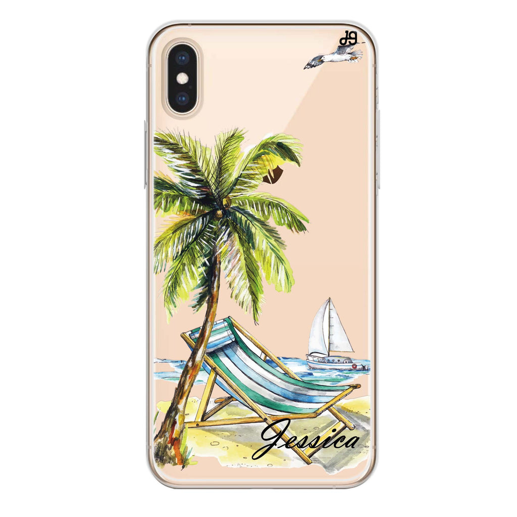 Summer on the beach iPhone XS Max 水晶透明保護殼