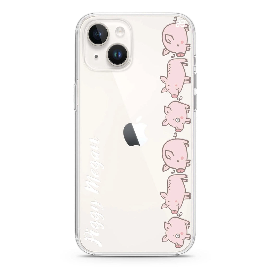 Piggy Corps iPhone 14 plus 水晶透明保護殼