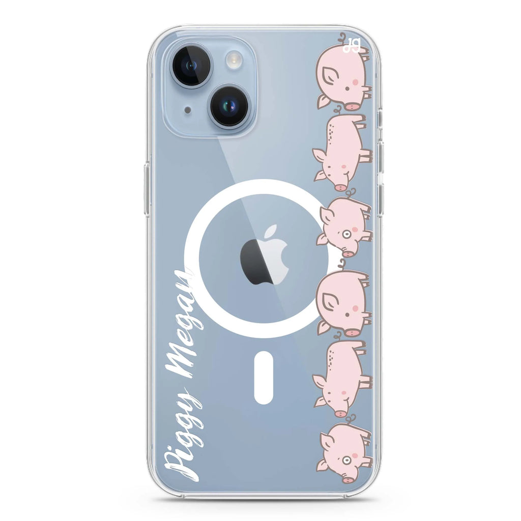 Piggy Corps iPhone 14 Plus Magsafe 兼容水晶透明保護殼
