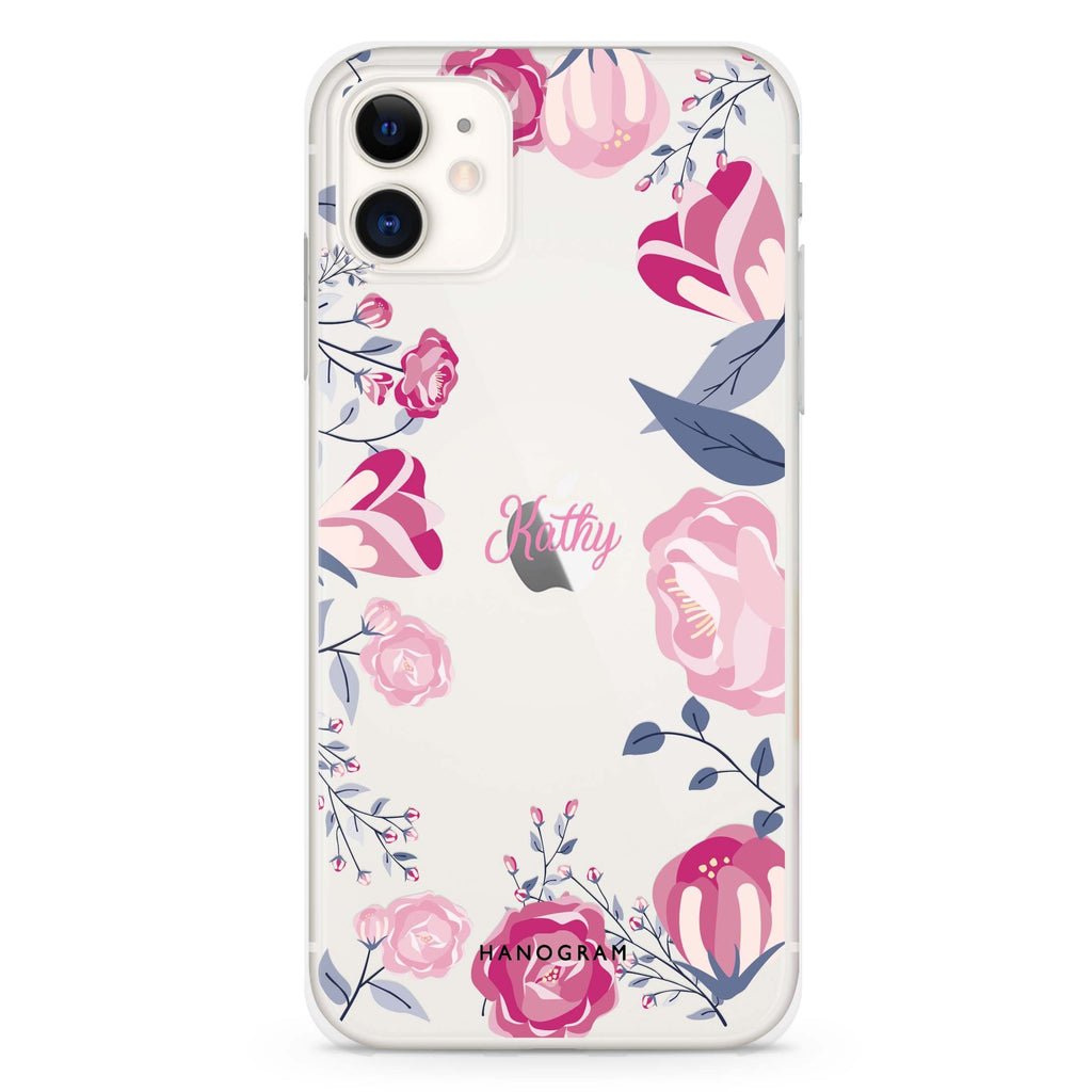 Trendy Flowers iPhone 11 水晶透明保護殼