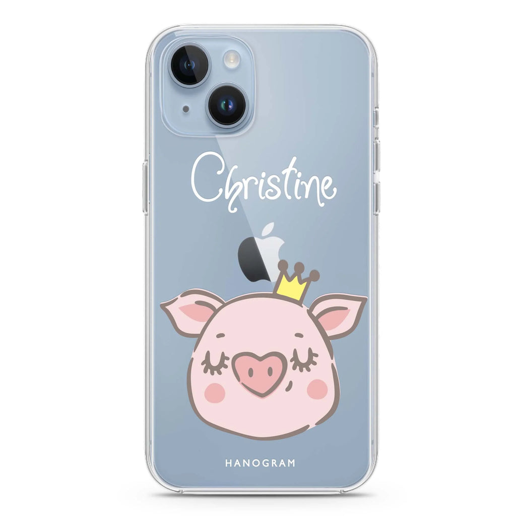 Piggy Queen iPhone 14 水晶透明保護殼