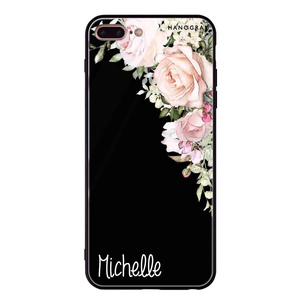Elegant Rose I iPhone 8 Plus 超薄強化玻璃殻